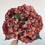 Bouquet d'hortensias artificiels 46 cm – 225 fleurs en soie, décoration mariage, jardin, intérieur/extérieur, ambiance champêtre provençale