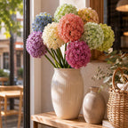 Fleur artificielle hortensia, 89 cm, décoration intérieure, mariage, café, bureau, style champêtre