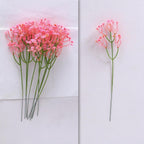 10 branches de gypsophile artificielle, 30 cm, décoration de mariage, bouquet de mariée, décoration de table, cadeau d'entreprise, style champêtre
