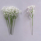 10 branches de gypsophile artificielle, 30 cm, décoration de mariage, bouquet de mariée, décoration de table, cadeau d'entreprise, style champêtre