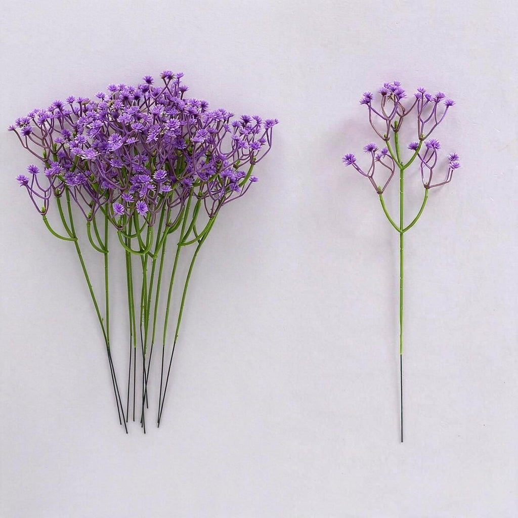 10 branches de gypsophile artificielle, 30 cm, décoration de mariage, bouquet de mariée, décoration de table, cadeau d'entreprise, style champêtre