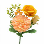 Fleurs artificielles en soie, bouquet de pivoines style champêtre, 30 cm, décoration mariage, maison et boutique, sans entretien