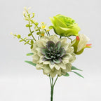 Fleurs artificielles en soie, bouquet de pivoines style champêtre, 30 cm, décoration mariage, maison et boutique, sans entretien