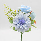 Fleurs artificielles en soie, bouquet de pivoines style champêtre, 30 cm, décoration mariage, maison et boutique, sans entretien