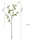 Fausse branche de pommes décoratives, 36 fruits, 105 cm, tissu soie artificielle, décoration intérieure élégante