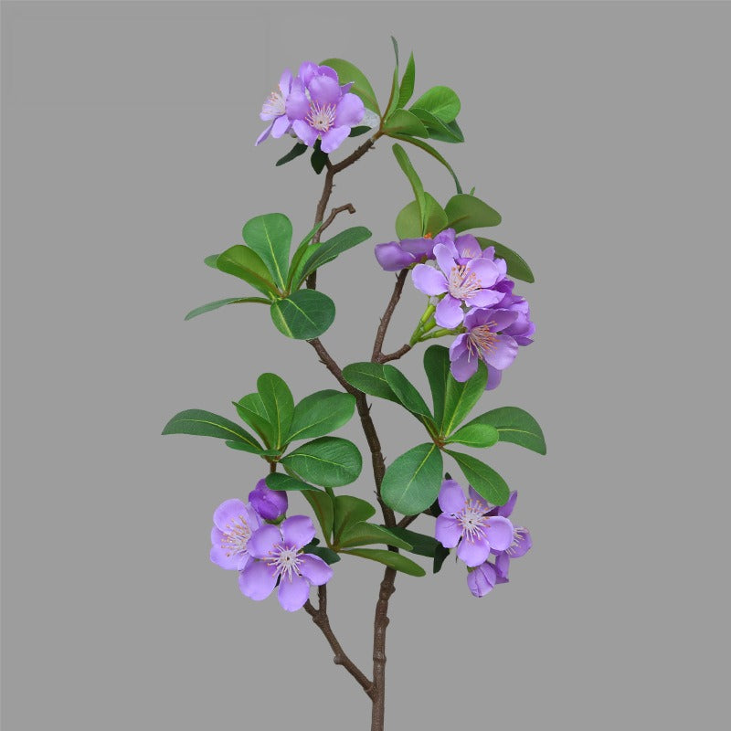 Fleur artificielle Pittosporum, tige unique avec 15 fleurs, 78 cm, tissu soyeux, décoration intérieure