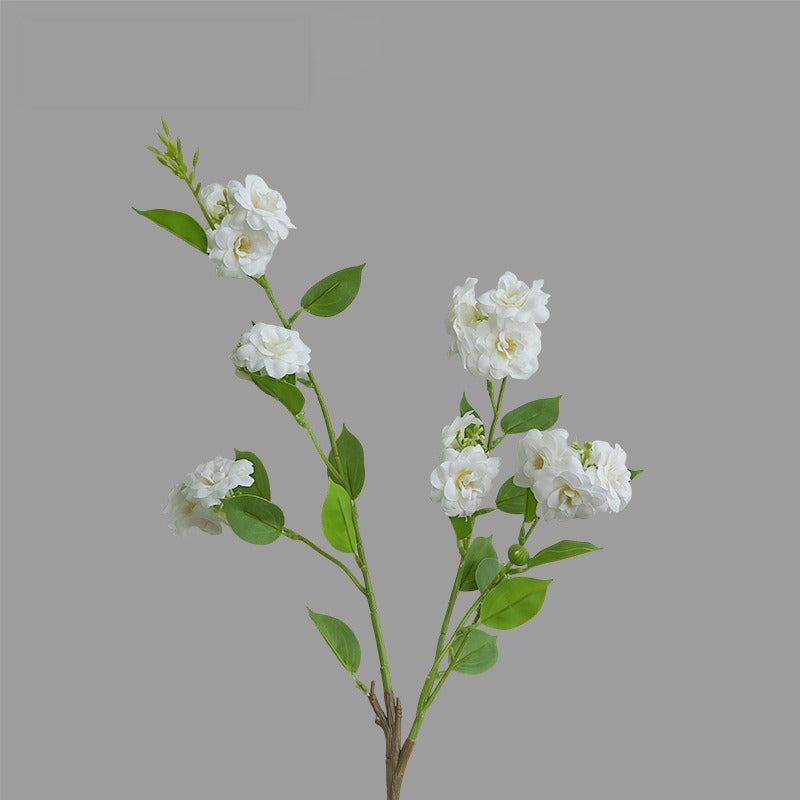 Fleur artificielle en soie camélia multi-têtes, tige unique 87 cm, décoration champêtre pour intérieur, mariage, commerce
