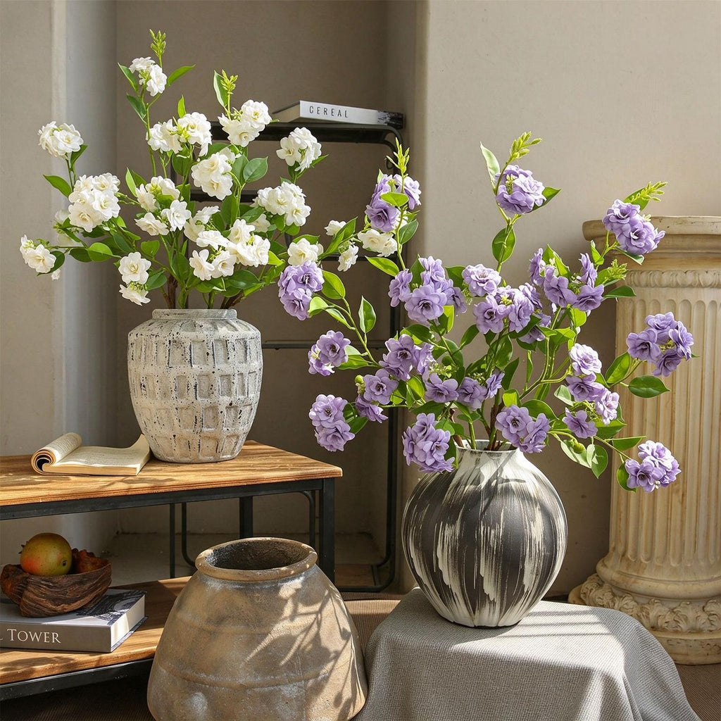 Fleur artificielle en soie camélia multi-têtes, tige unique 87 cm, décoration champêtre pour intérieur, mariage, commerce
