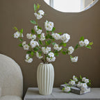 Fleur artificielle en soie camélia multi-têtes, tige unique 87 cm, décoration champêtre pour intérieur, mariage, commerce