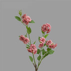 Fleur artificielle en soie camélia multi-têtes, tige unique 87 cm, décoration champêtre pour intérieur, mariage, commerce