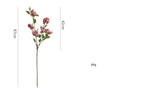 Fleur artificielle en soie camélia multi-têtes, tige unique 87 cm, décoration champêtre pour intérieur, mariage, commerce