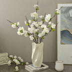 Fleur artificielle en soie synthétique, cerisier du Japon 'Sakura', tige unique avec 25 fleurs, 92 cm, décoration intérieure élégante