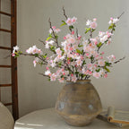 Fleur artificielle en soie synthétique, cerisier du Japon 'Sakura', tige unique avec 25 fleurs, 92 cm, décoration intérieure élégante