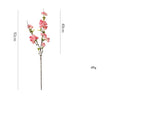 Fleur artificielle en soie synthétique, cerisier du Japon 'Sakura', tige unique avec 25 fleurs, 92 cm, décoration intérieure élégante