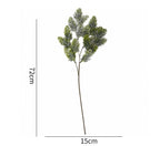 Branche de pin artificiel givré, décoration intérieure élégante, 71 cm, style scandinave et champêtre