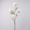 Branche unique de fleurs artificielles pissenlit et perles de neige, 96 cm, tissu soyeux, idéal pour mariages et décoration intérieure