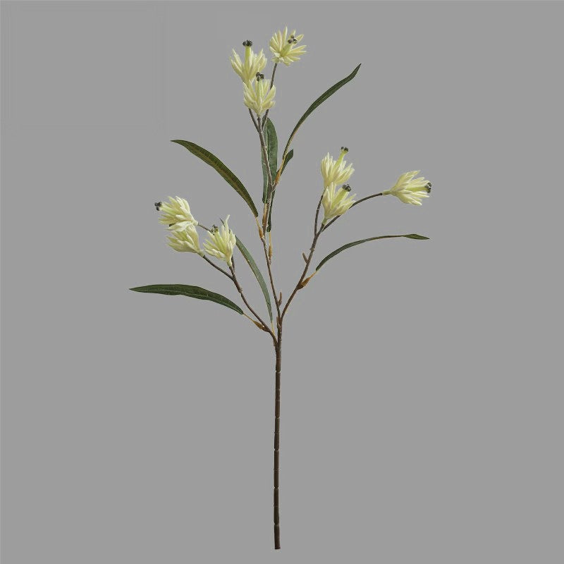 Magnolia artificiel en soie, bouquet de 9 fleurs (61 cm), décoration élégante pour maison, hôtel, mariage, style provençal, sans entretien