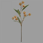 Magnolia artificiel en soie, bouquet de 9 fleurs (61 cm), décoration élégante pour maison, hôtel, mariage, style provençal, sans entretien
