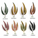 Feuilles de plume artificielles, lot de 10, 22 cm, pour décoration florale et événements
