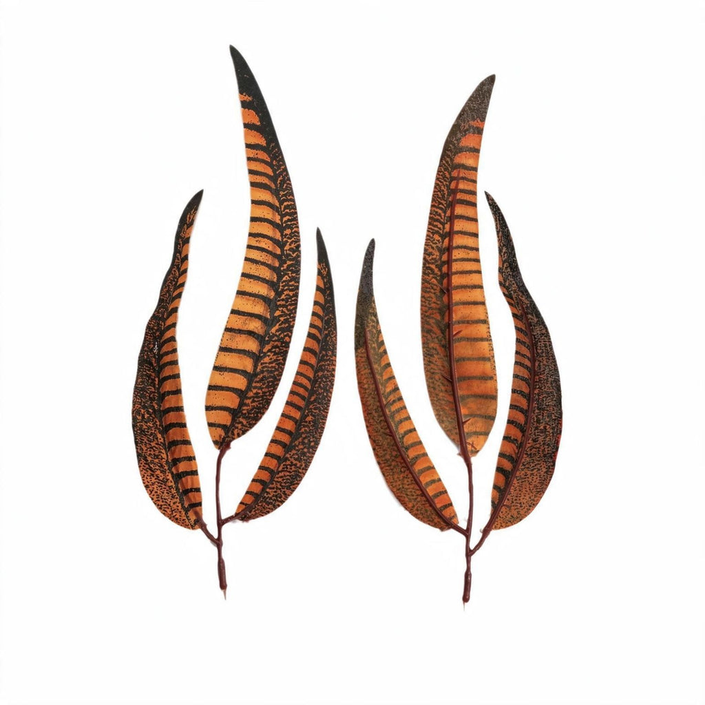 Feuilles de plume artificielles, lot de 10, 22 cm, pour décoration florale et événements
