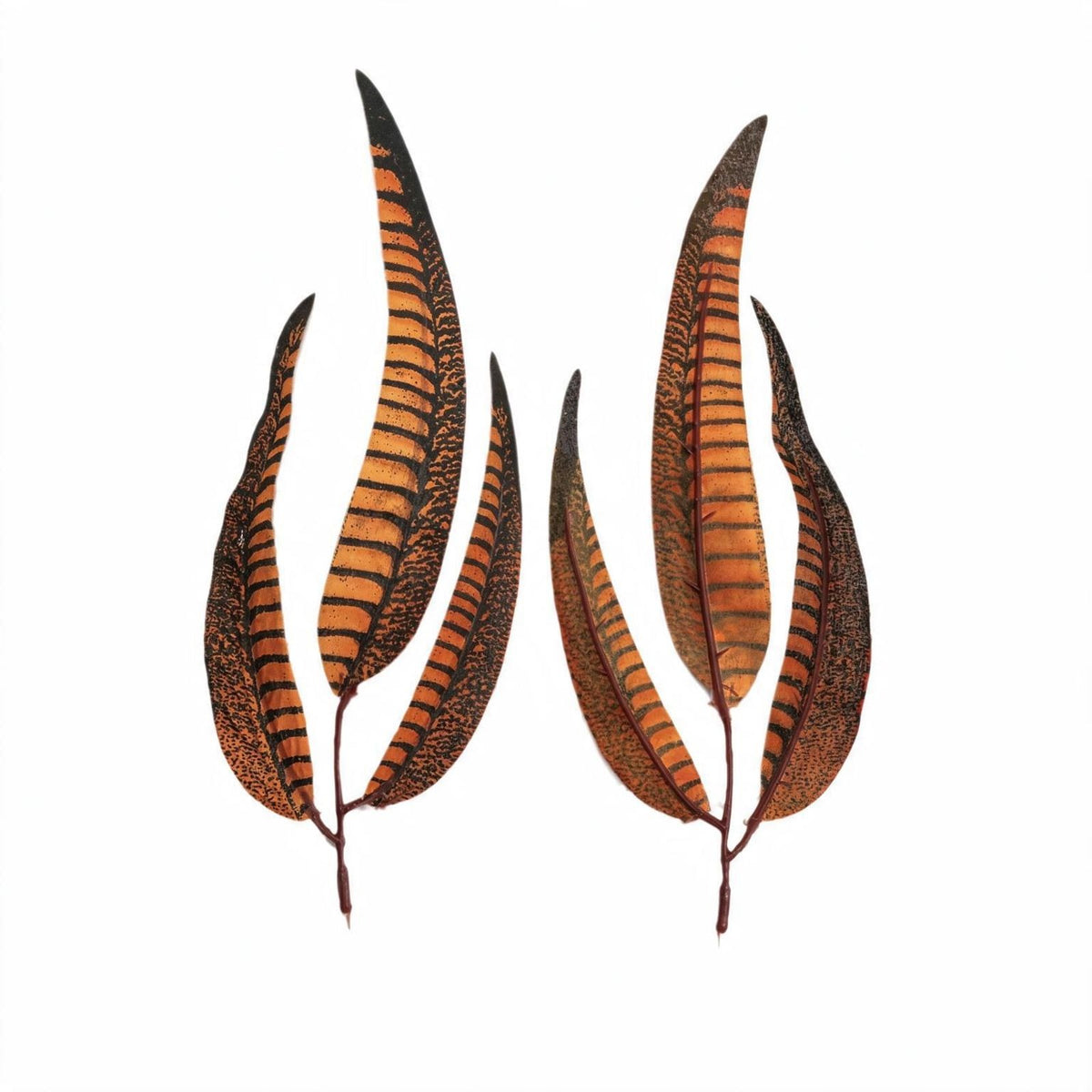 Feuilles de plume artificielles, lot de 10, 22 cm, pour décoration florale et événements