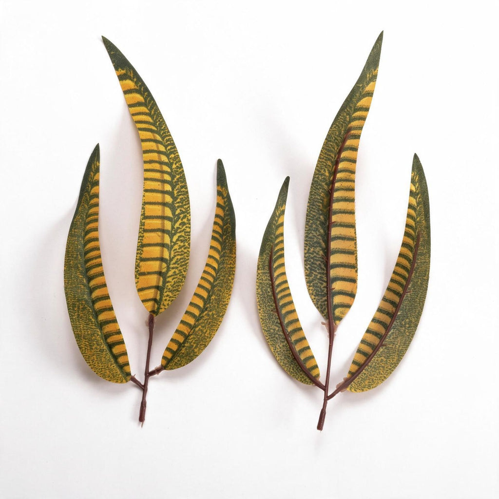 Feuilles de plume artificielles, lot de 10, 22 cm, pour décoration florale et événements