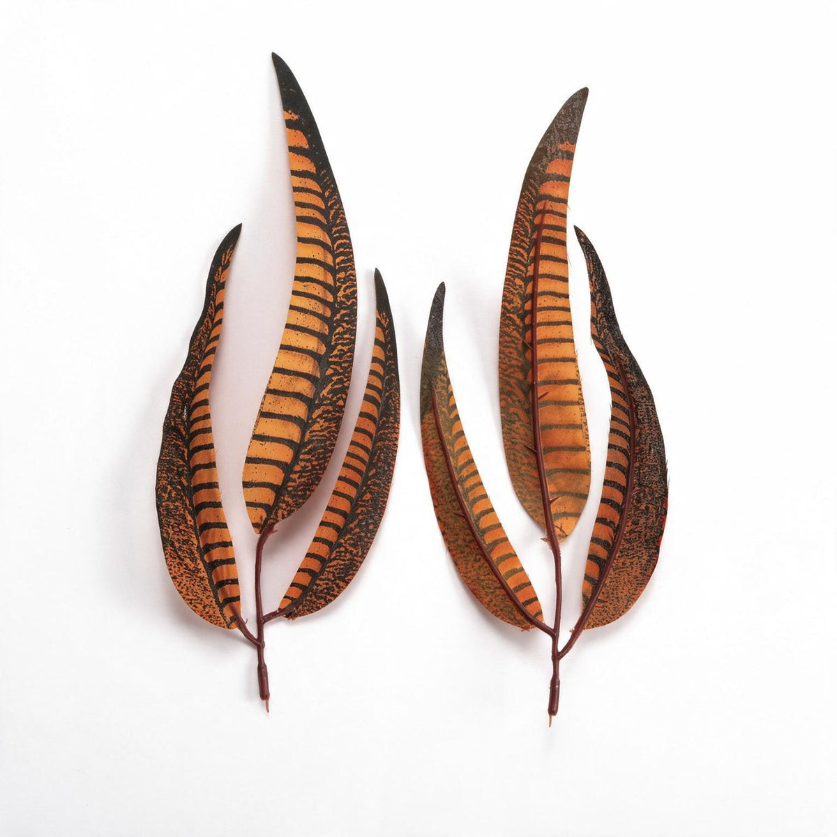Feuilles de plume artificielles, lot de 10, 22 cm, pour décoration florale et événements