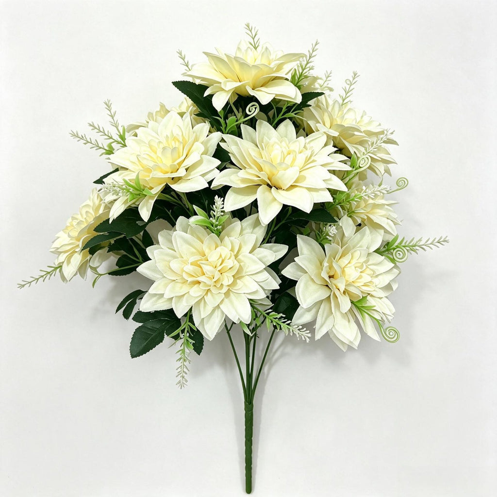 Fleurs artificielles 12 têtes de marguerites, décoration d'intérieur, style champêtre, 38 cm