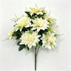 Fleurs artificielles 12 têtes de marguerites, décoration d'intérieur, style champêtre, 38 cm