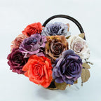 Bouquet de 3 roses artificielles en soie, 49 cm, réalistes, décor intemporel