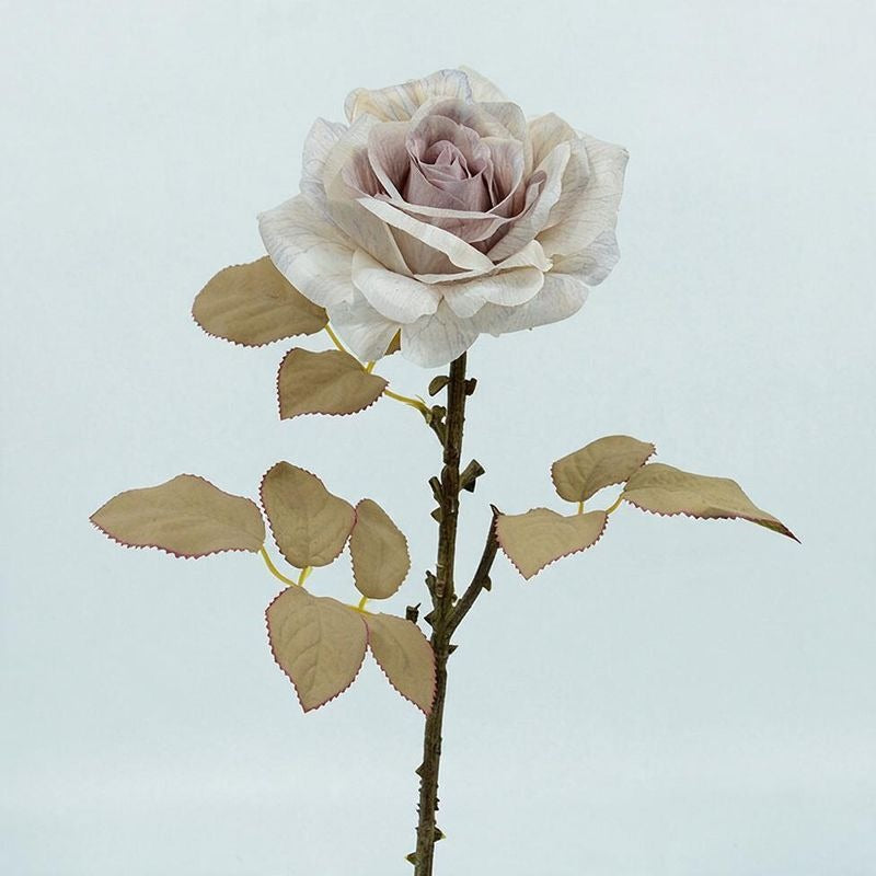 Bouquet de 3 roses artificielles en soie, 49 cm, réalistes, décor intemporel