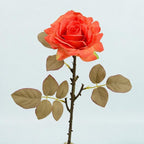 Bouquet de 3 roses artificielles en soie, 49 cm, réalistes, décor intemporel