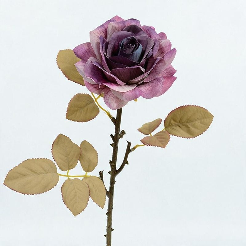 Bouquet de 3 roses artificielles en soie, 49 cm, réalistes, décor intemporel