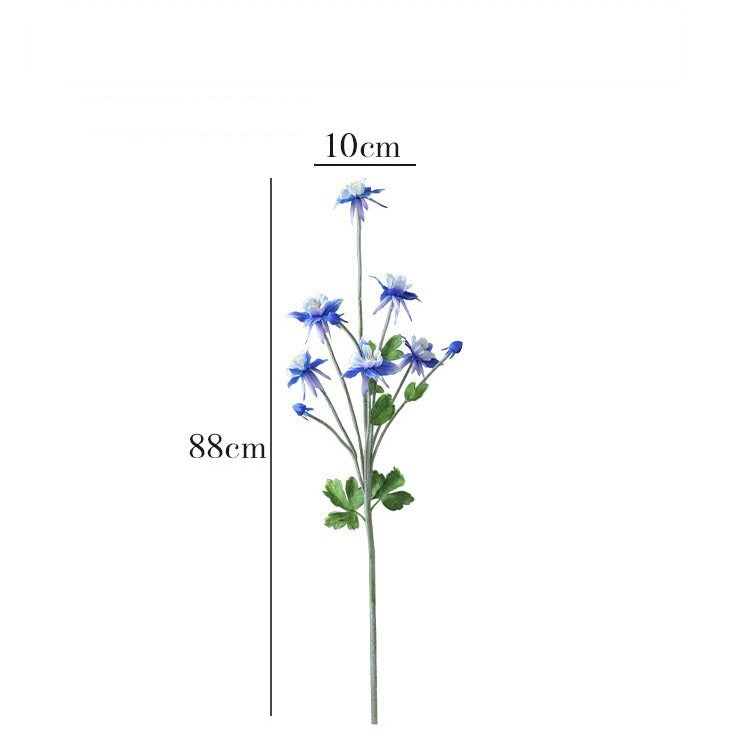Clématite artificielle de 88 cm, bouquet de 9 fleurs en tissu soyeux, décoration d'intérieur style campagne