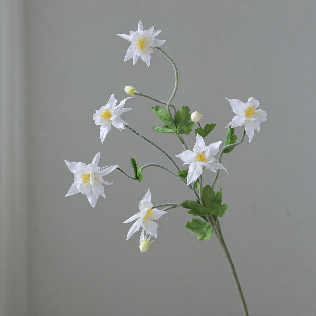 Clématite artificielle de 88 cm, bouquet de 9 fleurs en tissu soyeux, décoration d'intérieur style campagne