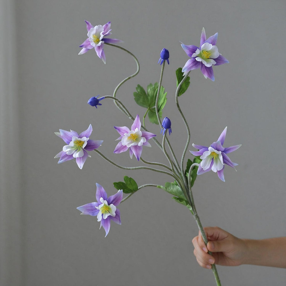 Clématite artificielle de 88 cm, bouquet de 9 fleurs en tissu soyeux, décoration d'intérieur style campagne