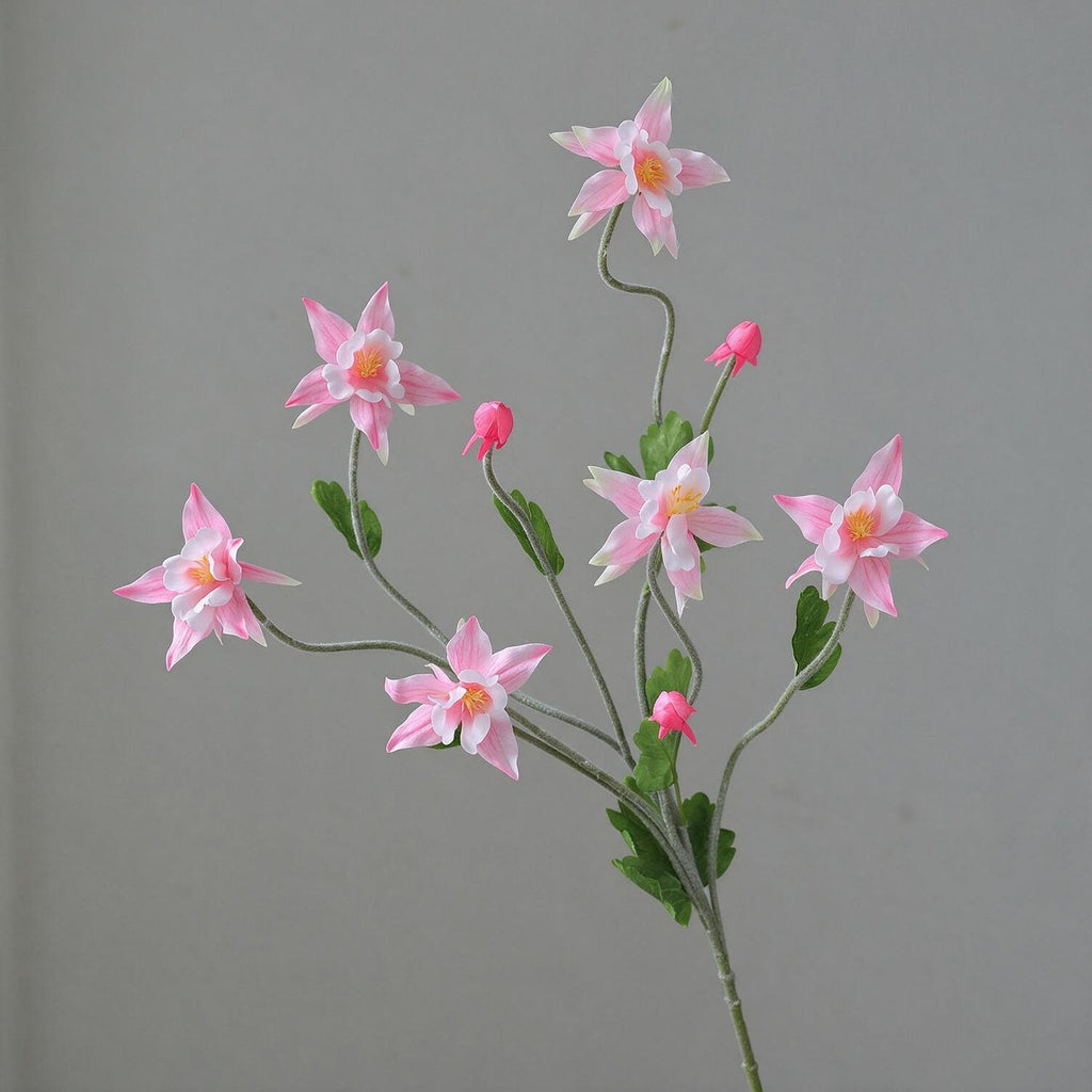 Clématite artificielle de 88 cm, bouquet de 9 fleurs en tissu soyeux, décoration d'intérieur style campagne
