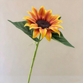 Tige artificielle de tournesol 69 cm, fleur en tissu soyeux, décoration intemporelle pour maison, mariage, commerce