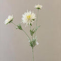 Fleur Artificielle Marguerite en Soie Polyester, Tige Unique avec 3 Fleurs, 73 cm, pour Décoration Intérieure