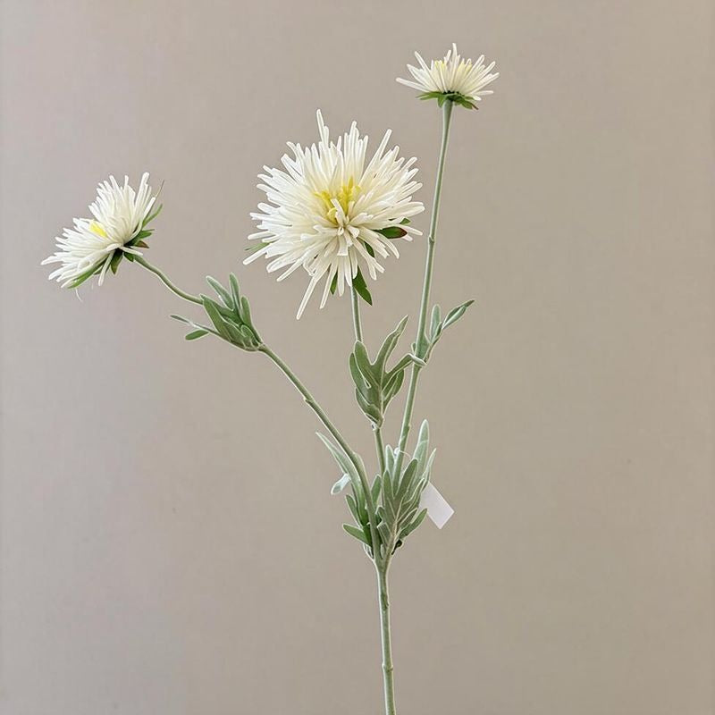 Fleur Artificielle Marguerite en Soie Polyester, Tige Unique avec 3 Fleurs, 73 cm, pour Décoration Intérieure