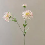 Fleur Artificielle Marguerite en Soie Polyester, Tige Unique avec 3 Fleurs, 73 cm, pour Décoration Intérieure