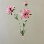 Fleur Artificielle Marguerite en Soie Polyester, Tige Unique avec 3 Fleurs, 73 cm, pour Décoration Intérieure