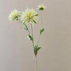Fleur Artificielle Marguerite en Soie Polyester, Tige Unique avec 3 Fleurs, 73 cm, pour Décoration Intérieure