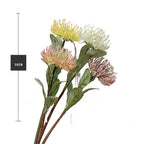 Fleur artificielle chrysanthème vert, tige unique de 58 cm, décoration intérieure style campagne