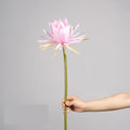 Fleur artificielle unique de Reine de la Nuit, tige simple de 60 cm, en tissu de soie polyester, idéale pour mariages et décoration intérieure