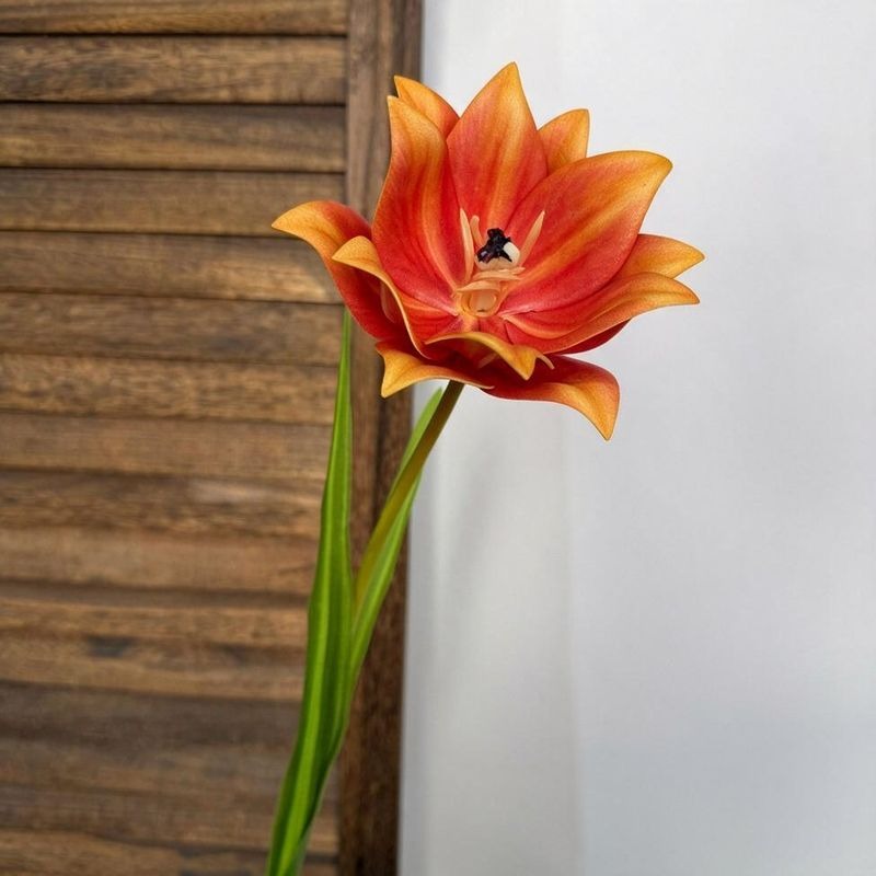 Fleur artificielle de colombine, tige unique de 70 cm, décoration élégante pour mariage et intérieur