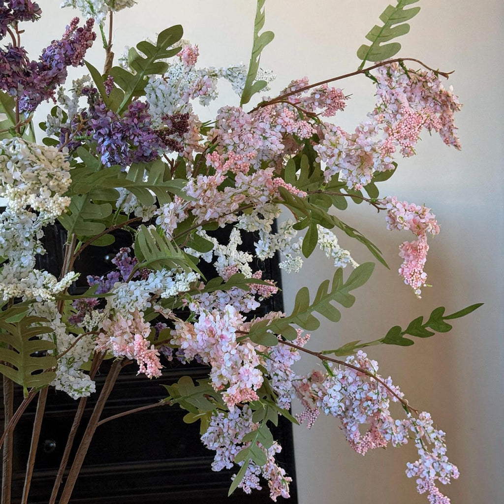 Branche artificielle de fleurs de sophora, tige unique 130 cm, décoration intérieure élégante, mariage et maison