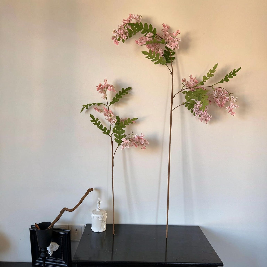 Branche artificielle de fleurs de sophora, tige unique 130 cm, décoration intérieure élégante, mariage et maison