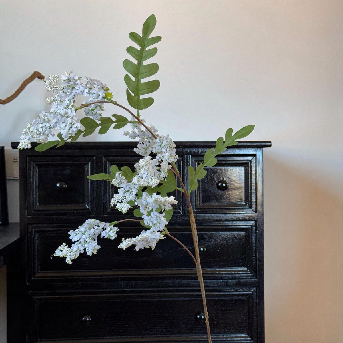 Branche artificielle de fleurs de sophora, tige unique 130 cm, décoration intérieure élégante, mariage et maison