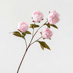 Bouquet de pivoines artificielles en soie, 4 fleurs, 73 cm, décoration élégante pour mariage, intérieur et extérieur